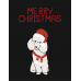 MERRY CHRISTMAS T-SHIRT SIMPLE DOG DESIGN